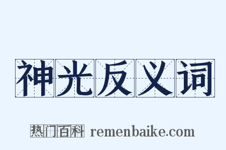 神光反义词是什么意思的图片